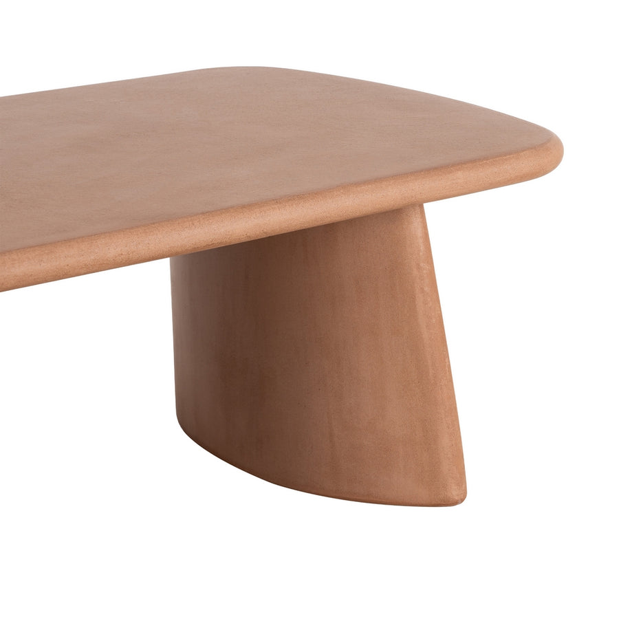 MESA CENTRO TEJA DM-MICROCEMENTO SALÓN 120 X 60 X 38,50 CM