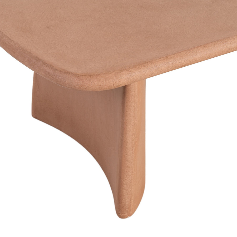 MESA CENTRO TEJA DM-MICROCEMENTO SALÓN 120 X 60 X 38,50 CM