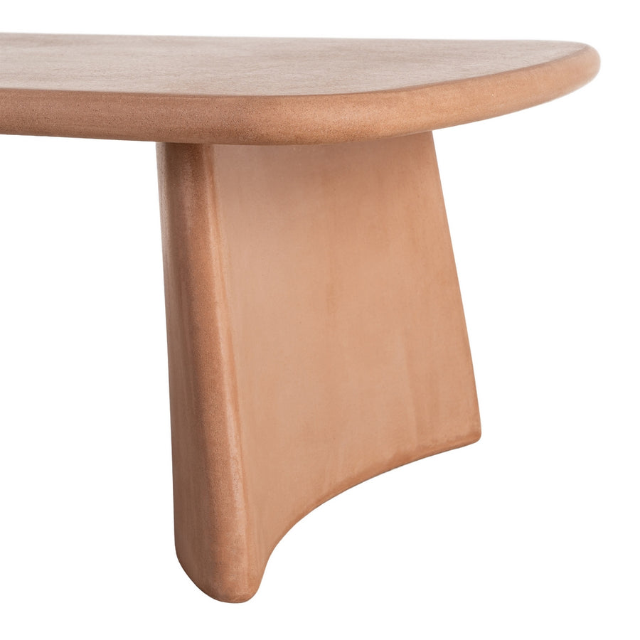 MESA CENTRO TEJA DM-MICROCEMENTO SALÓN 120 X 60 X 38,50 CM