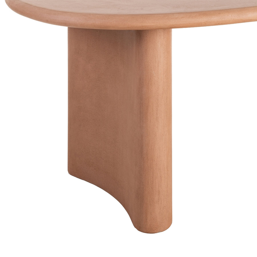 MESA COMEDOR TEJA DM-MICROCEMENTO SALÓN 180 X 90 X 76 CM