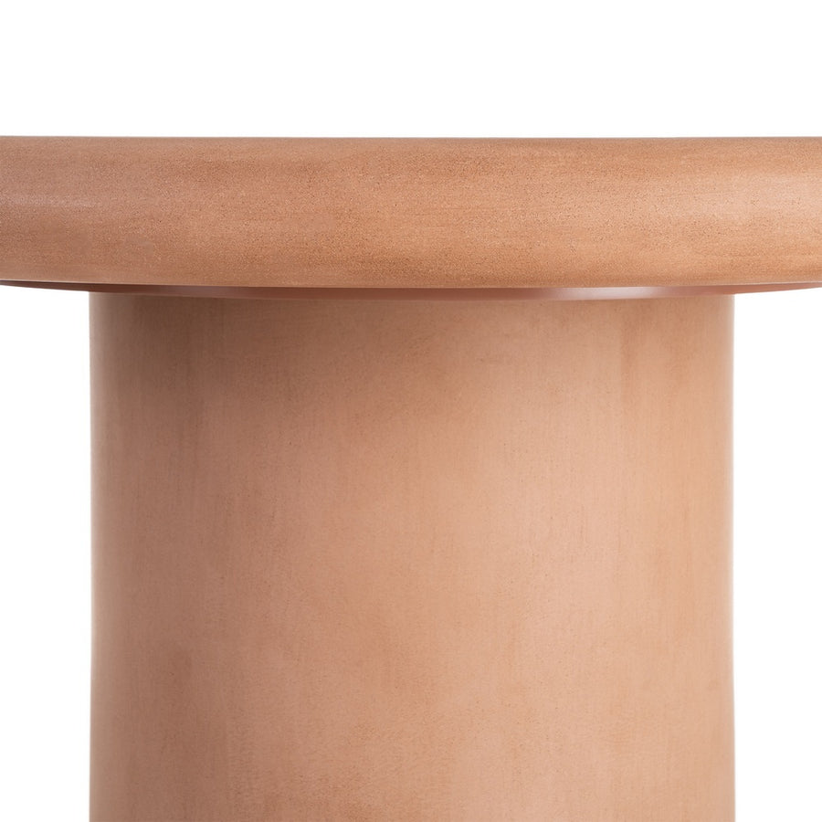 DINING TABLE ROOF TILE DM-MICROCEMENT LIVING ROOM 120 X 120 X 76 CM