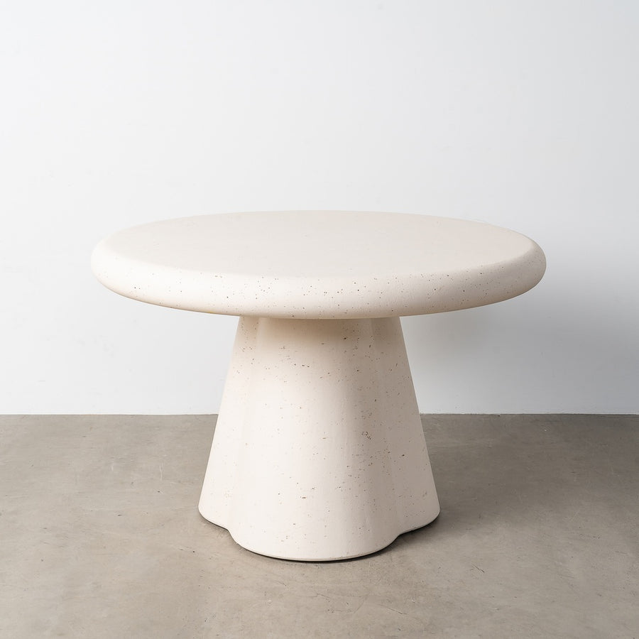 MESA COMEDOR TERRAZO DM-MICROCEMENTO 120 X 120 X 76 CM