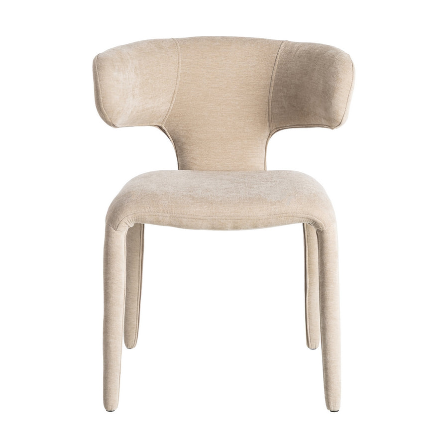 SILLA TAUPE TEJIDO 58 X 55 X 76 CM