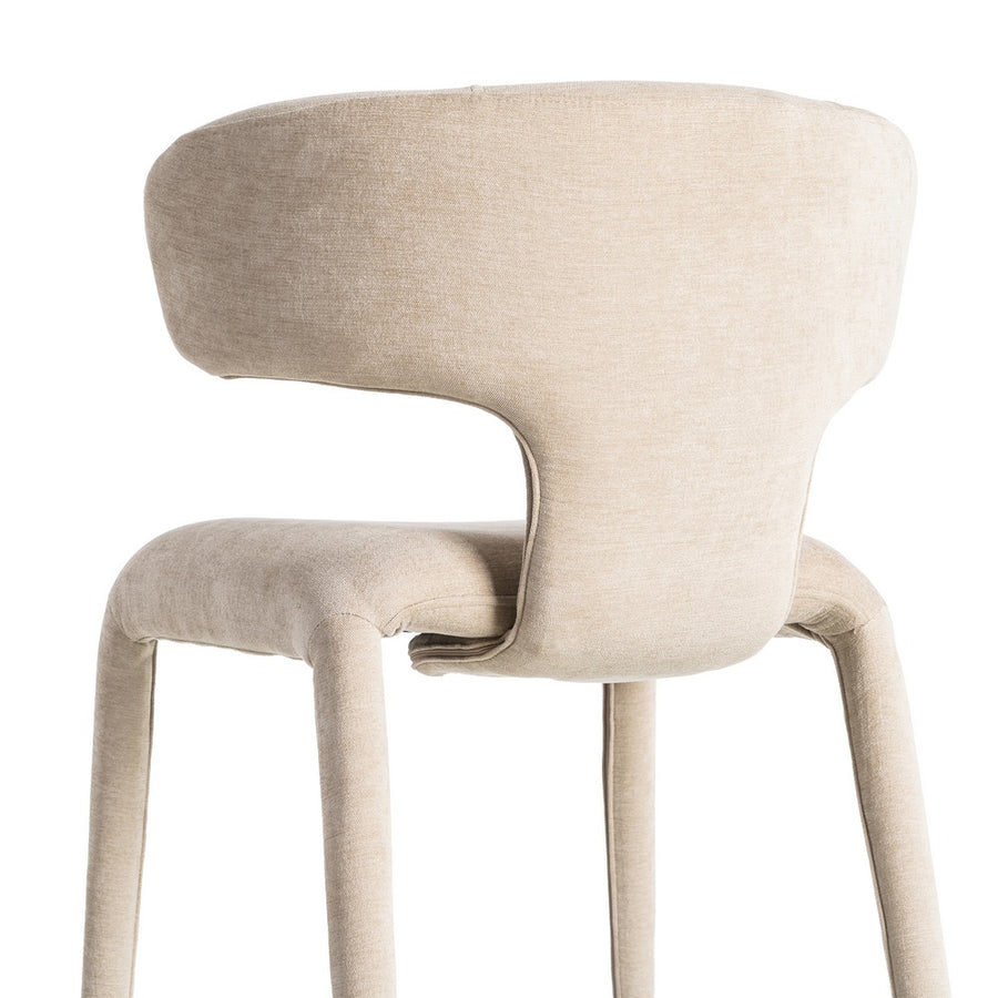 SILLA TAUPE TEJIDO 58 X 55 X 76 CM