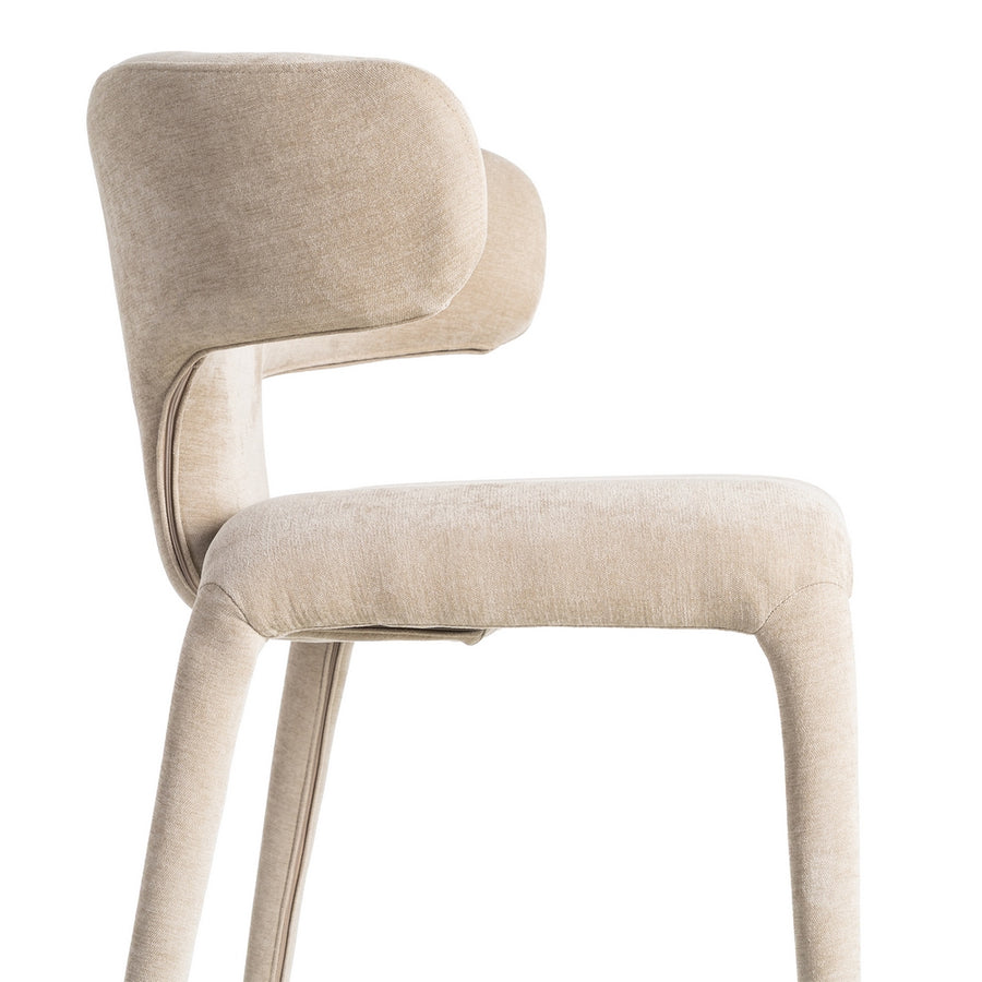 SILLA TAUPE TEJIDO 58 X 55 X 76 CM