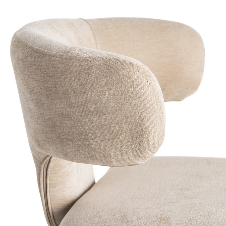 SILLA TAUPE TEJIDO 58 X 55 X 76 CM