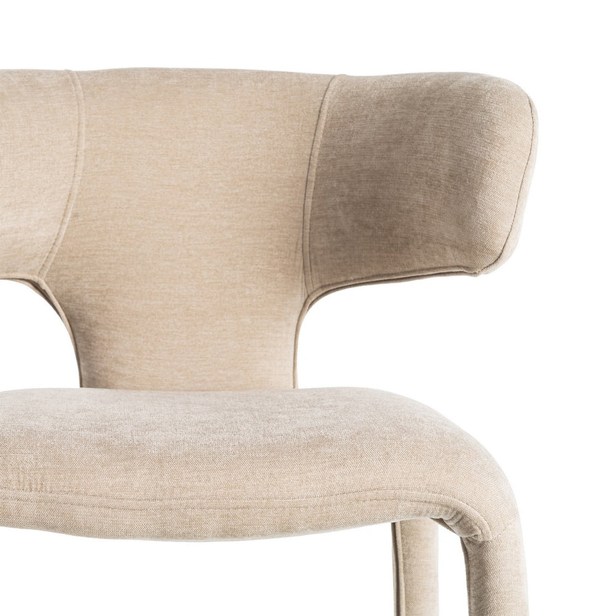 SILLA TAUPE TEJIDO 58 X 55 X 76 CM