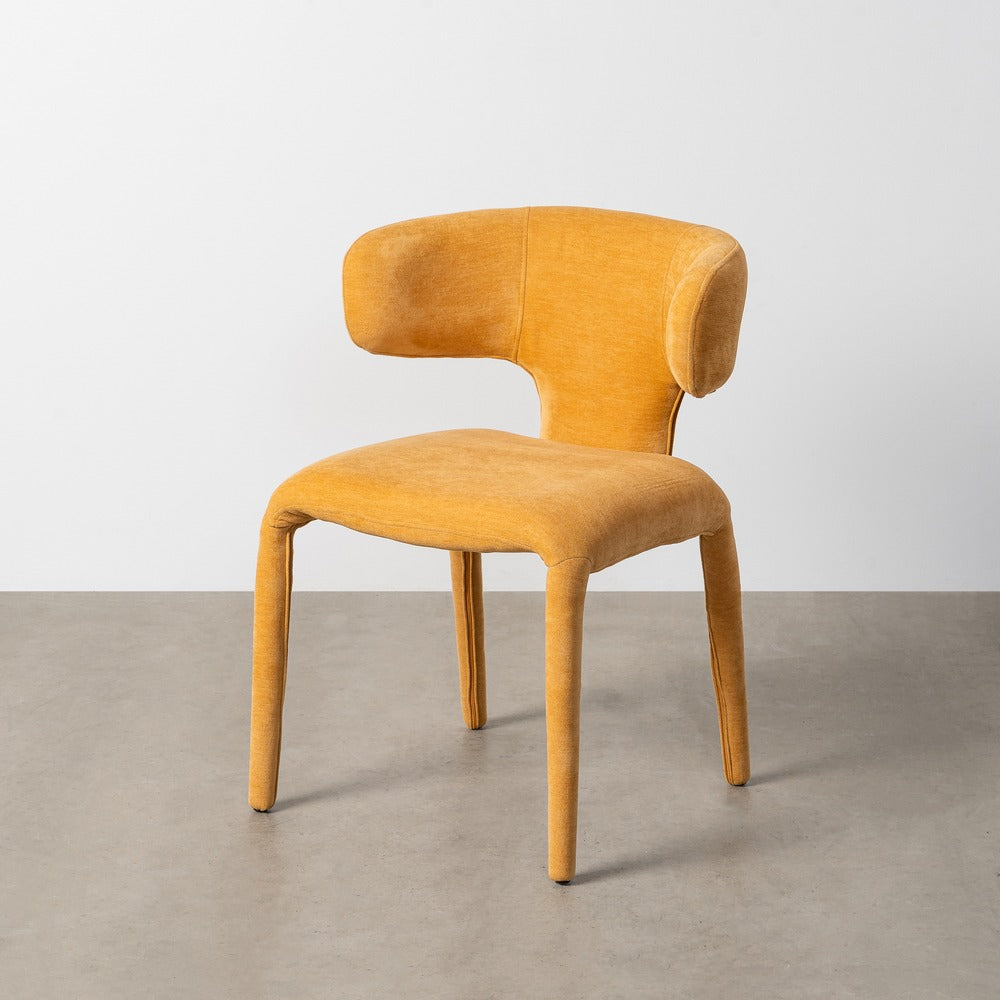 SILLA MOSTAZA TEJIDO 58 X 55 X 76 CM