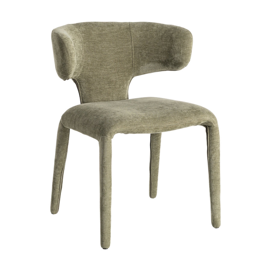 GREEN FABRIC CHAIR 58 X 55 X 76 CM