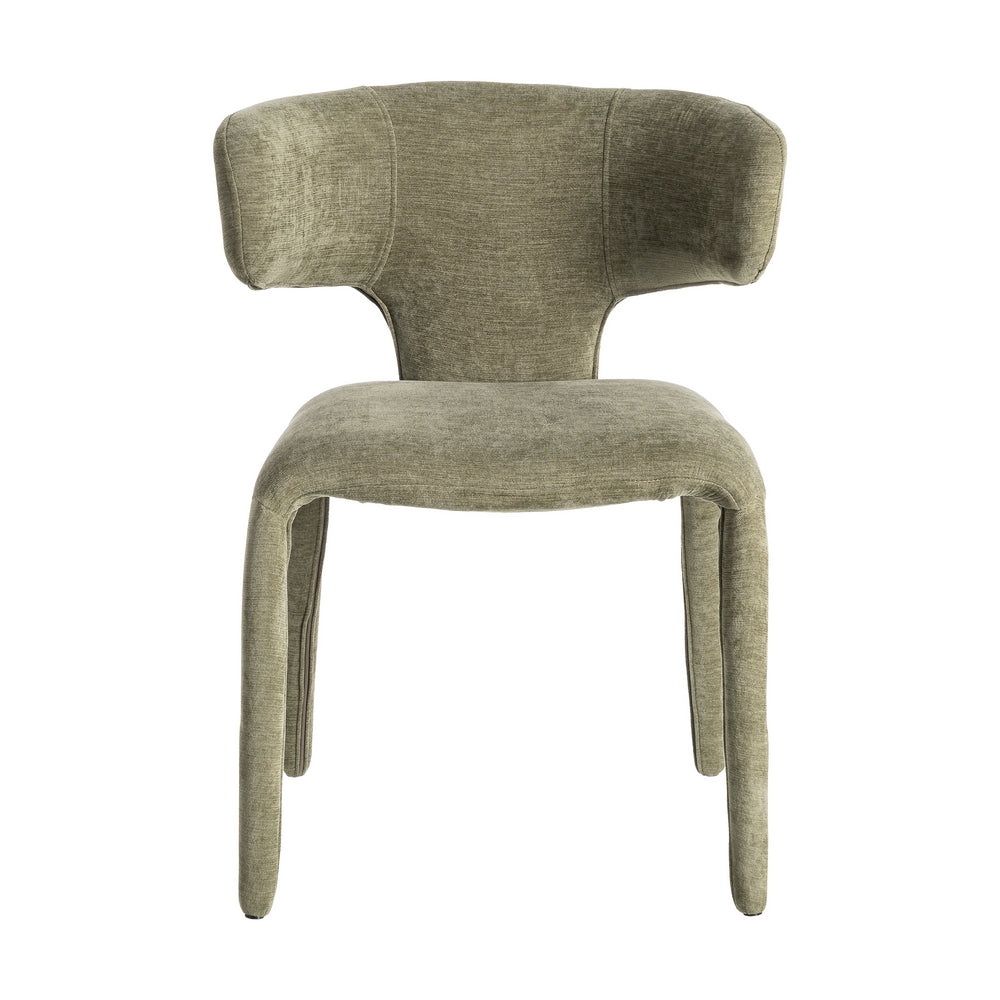 SILLA VERDE TEJIDO 58 X 55 X 76 CM