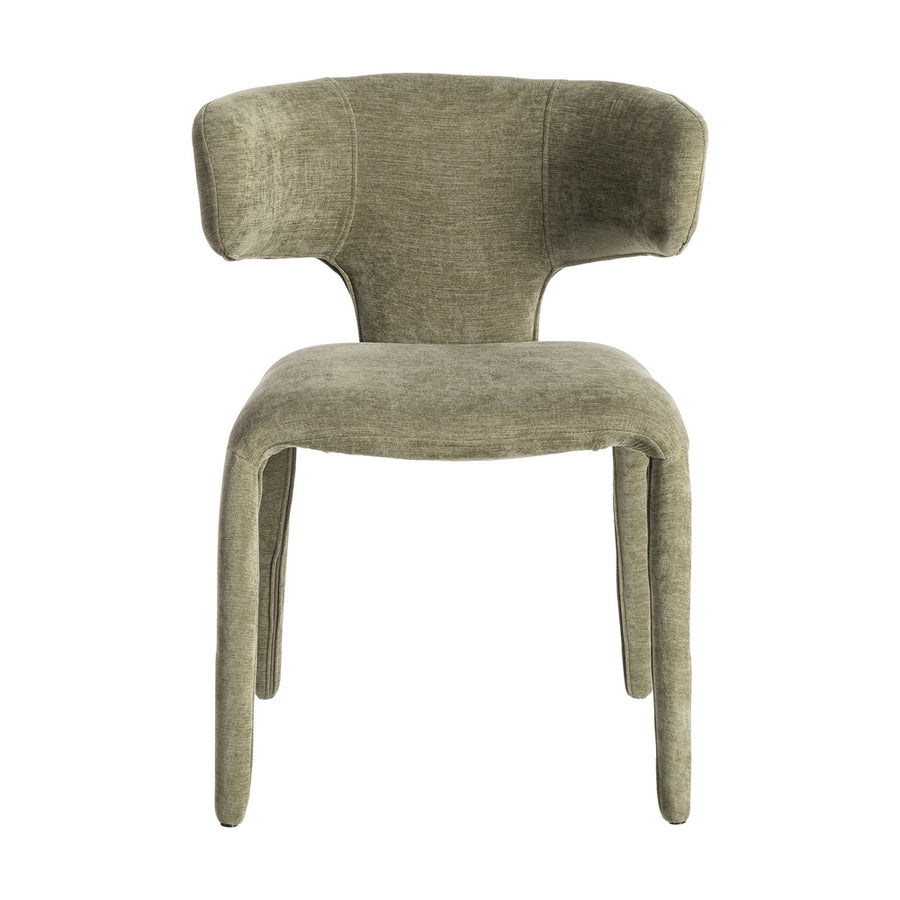 GREEN FABRIC CHAIR 58 X 55 X 76 CM