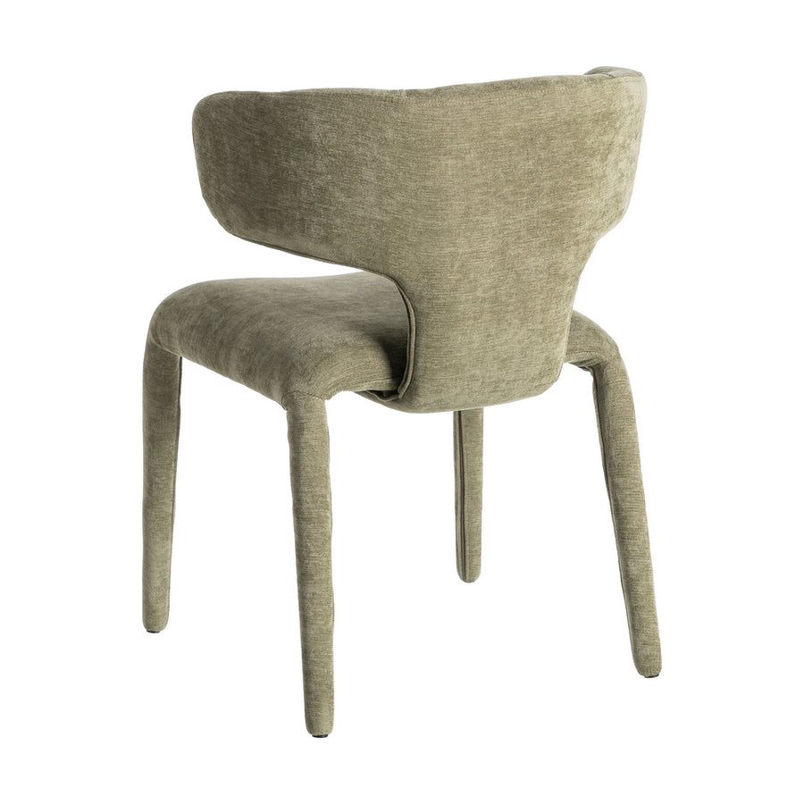 GREEN FABRIC CHAIR 58 X 55 X 76 CM