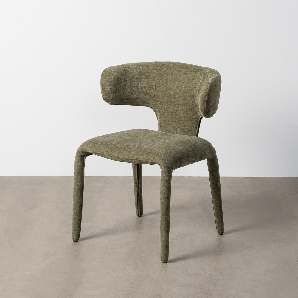 SILLA VERDE TEJIDO 58 X 55 X 76 CM