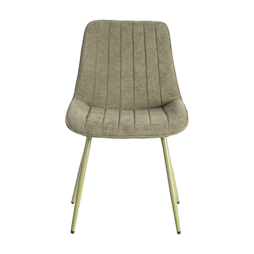 SILLA VERDE TEJIDO-METAL CONTRACT 50 X 60 X 85 CM