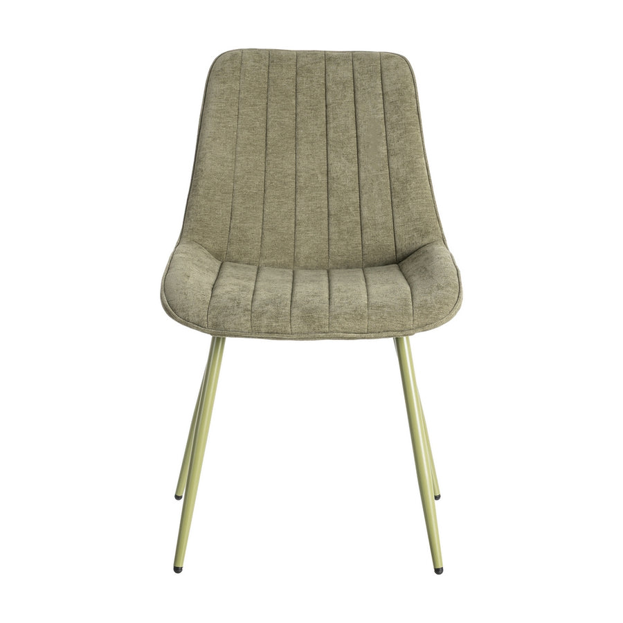 SILLA VERDE TEJIDO-METAL CONTRACT 50 X 60 X 85 CM