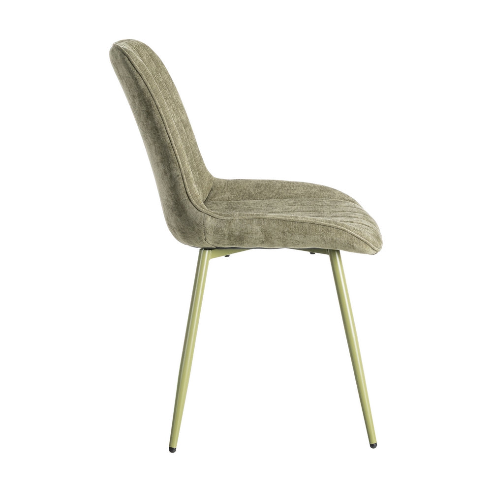 SILLA VERDE TEJIDO-METAL CONTRACT 50 X 60 X 85 CM