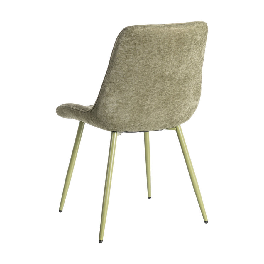 SILLA VERDE TEJIDO-METAL CONTRACT 50 X 60 X 85 CM