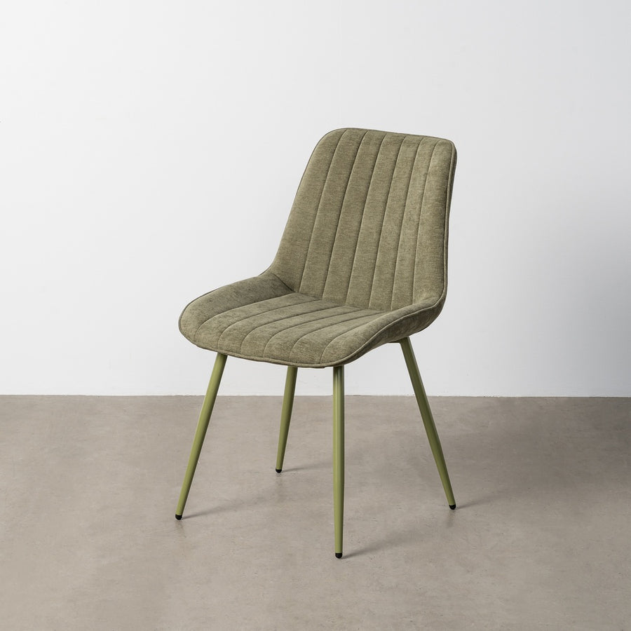 SILLA VERDE TEJIDO-METAL CONTRACT 50 X 60 X 85 CM
