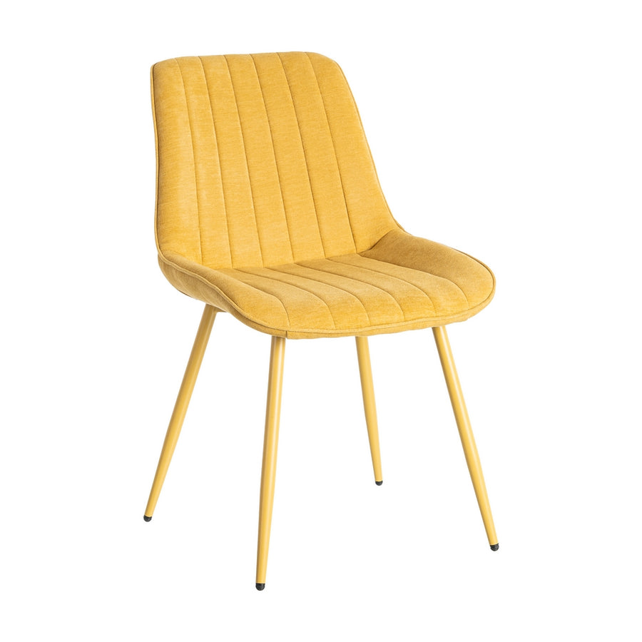SILLA AMARILLO TEJIDO-METAL CONTRACT 50 X 60 X 85 CM