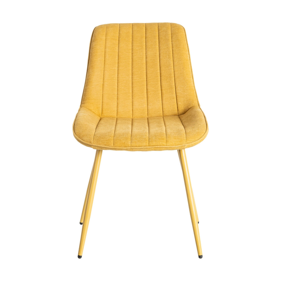 SILLA AMARILLO TEJIDO-METAL CONTRACT 50 X 60 X 85 CM