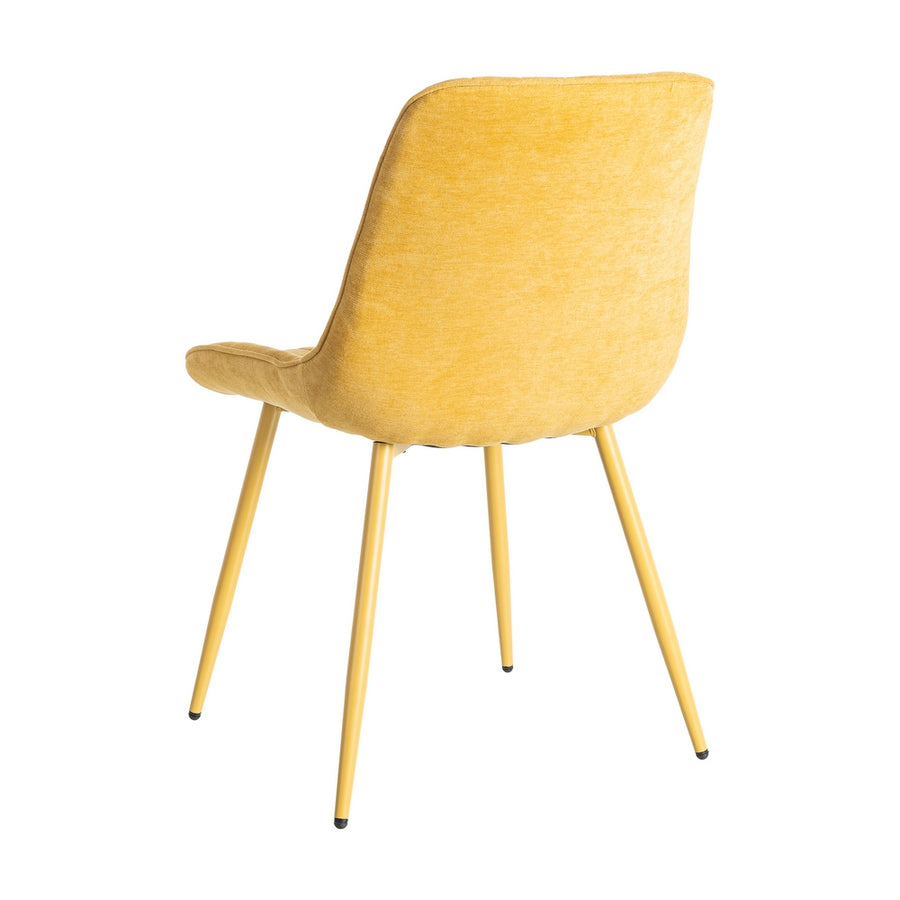 SILLA AMARILLO TEJIDO-METAL CONTRACT 50 X 60 X 85 CM