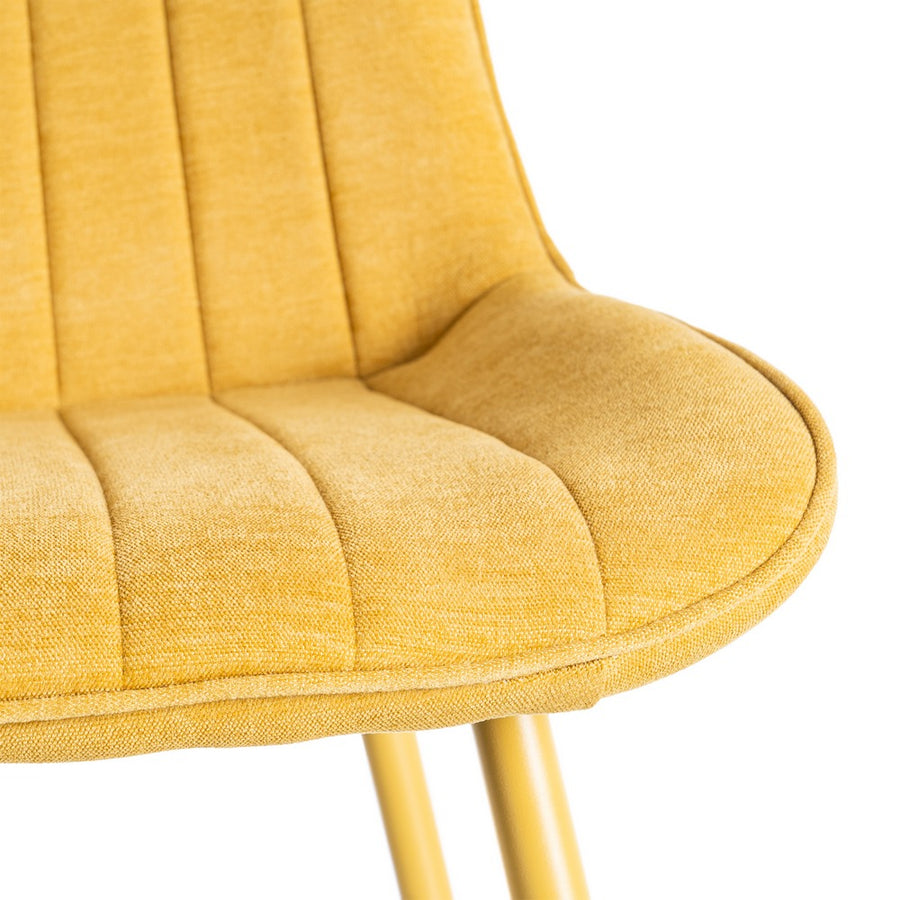 SILLA AMARILLO TEJIDO-METAL CONTRACT 50 X 60 X 85 CM
