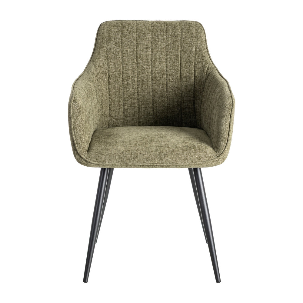 SILLA VERDE TEJIDO-METAL SAL�N 55 X 58,50 X 84 CM