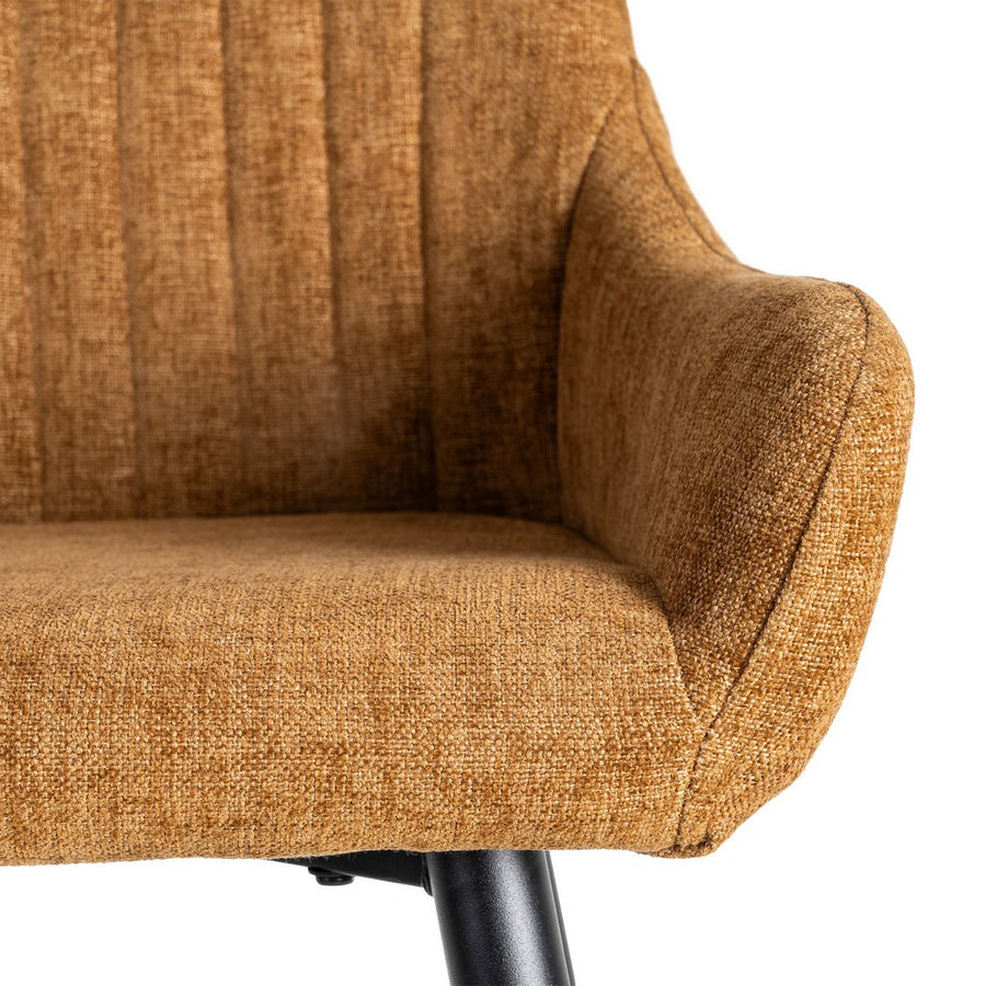 BROWN WOVEN-METAL STOOL LIVING ROOM 47 X 47 X 93 CM