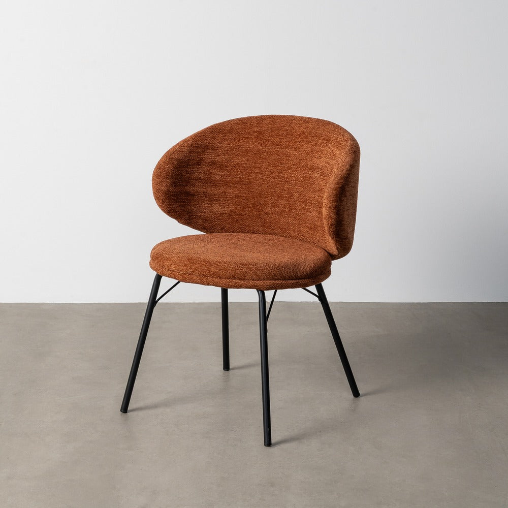 SILLA TERRACOTA TEJIDO-METAL SAL�N 57 X 53 X 75 CM