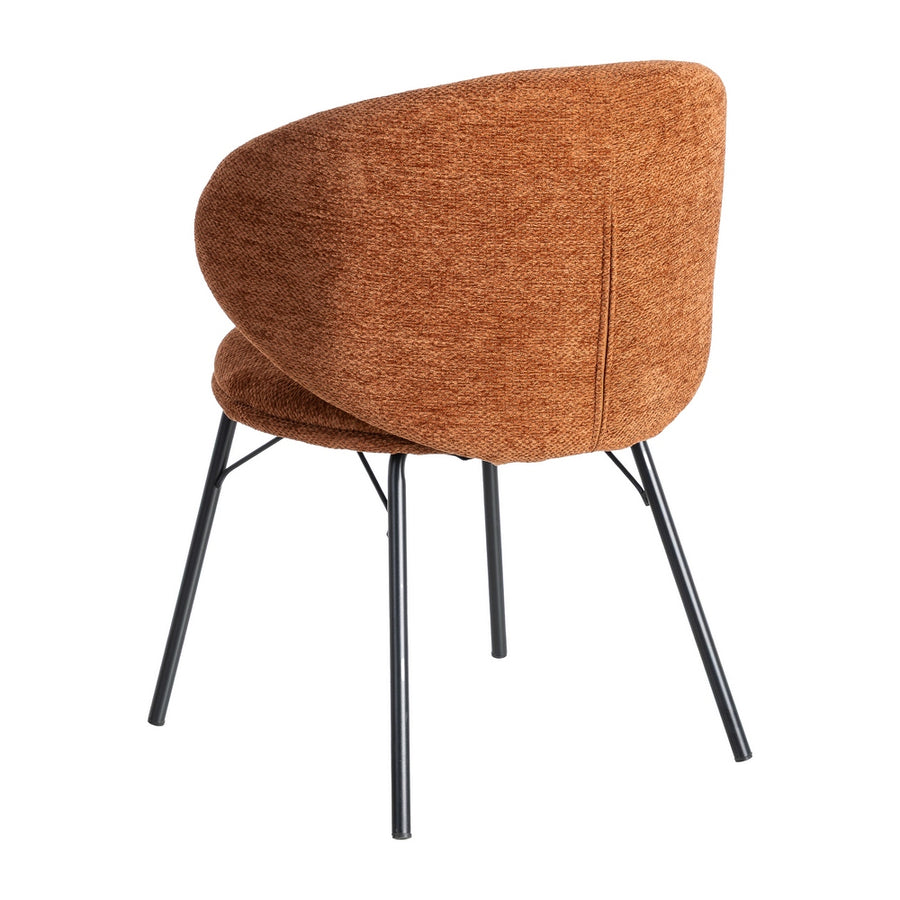 SILLA TERRACOTA TEJIDO-METAL SALÓN 57 X 53 X 75 CM
