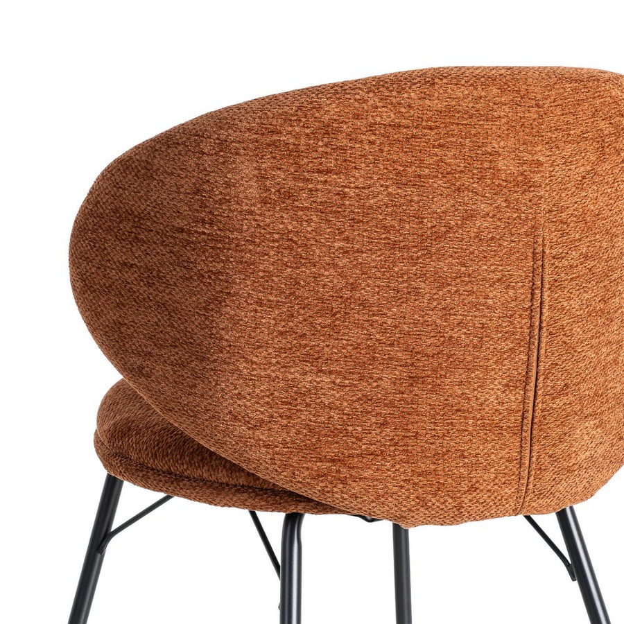 SILLA TERRACOTA TEJIDO-METAL SALÓN 57 X 53 X 75 CM