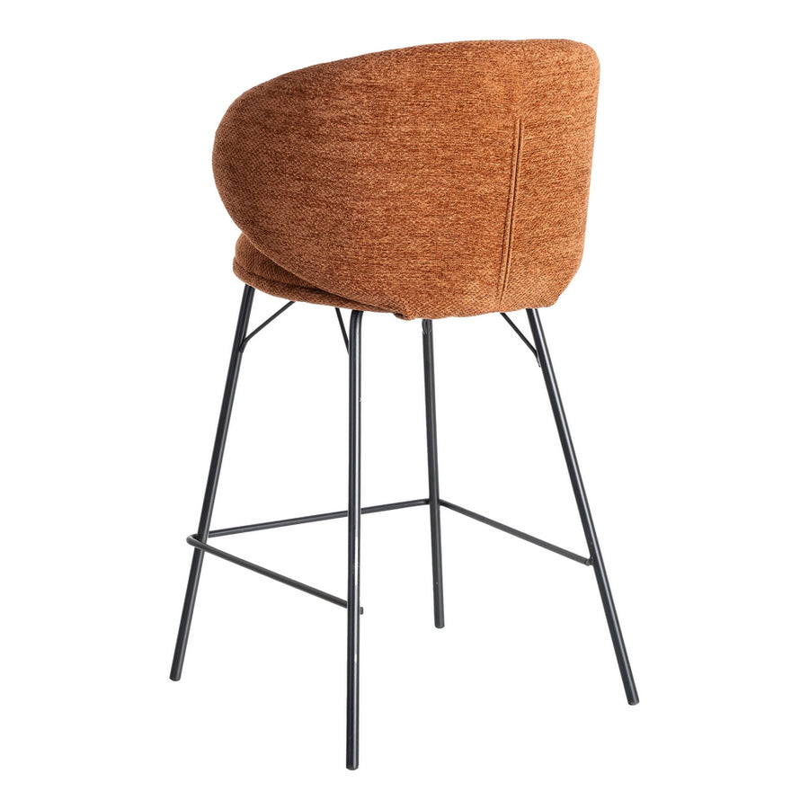 TABURETE TERRACOTA TEJIDO-METAL SALÓN 46,50 X 46,50 X 90 CM