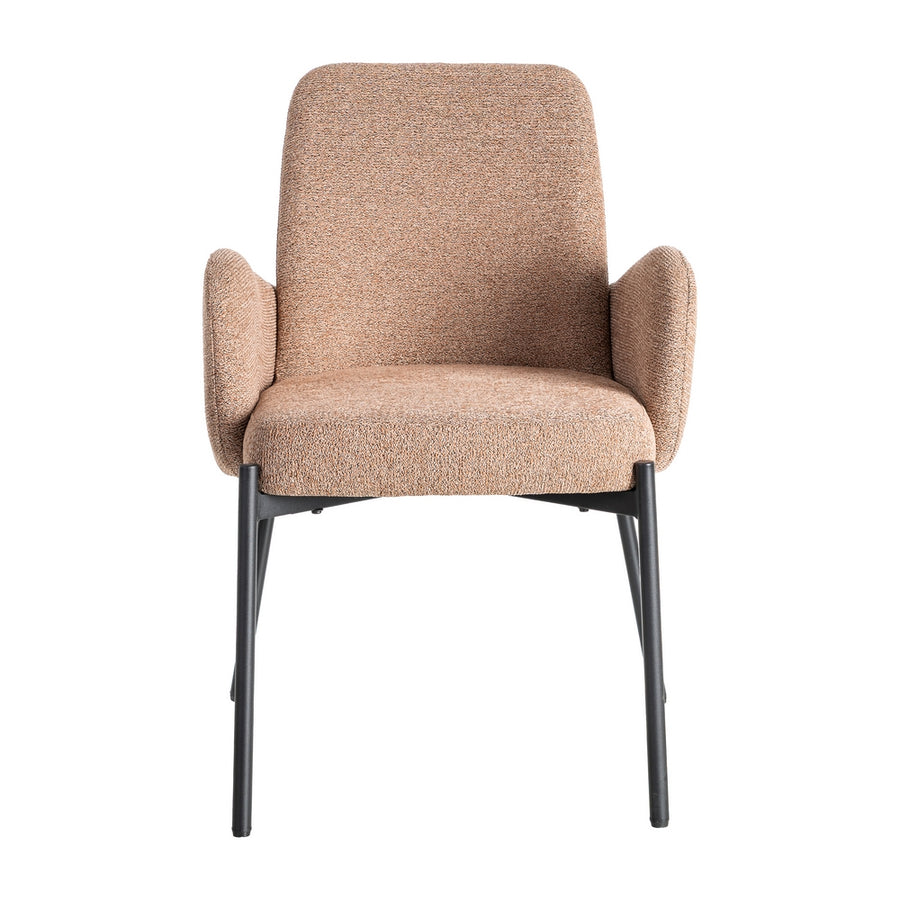 SILLA JASPEADO ROSA TEJIDO-METAL SALÓN 56 X 57 X 84 CM