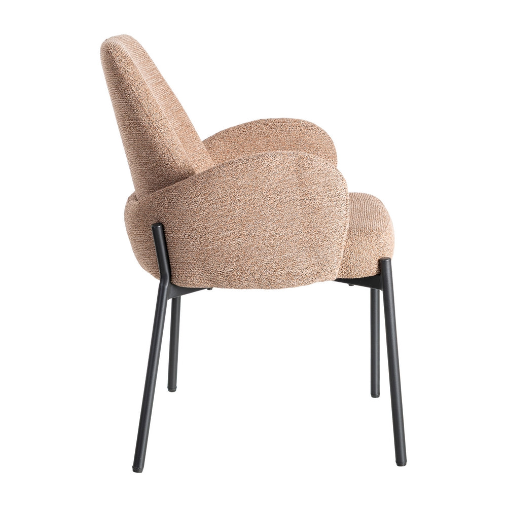 SILLA JASPEADO ROSA TEJIDO-METAL SAL�N 56 X 57 X 84 CM