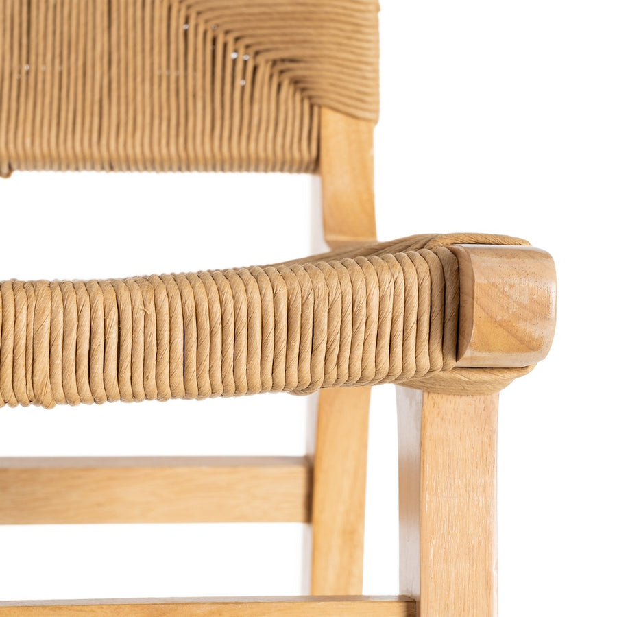 NATURAL WOOD STOOL 45 X 46 X 94 CM
