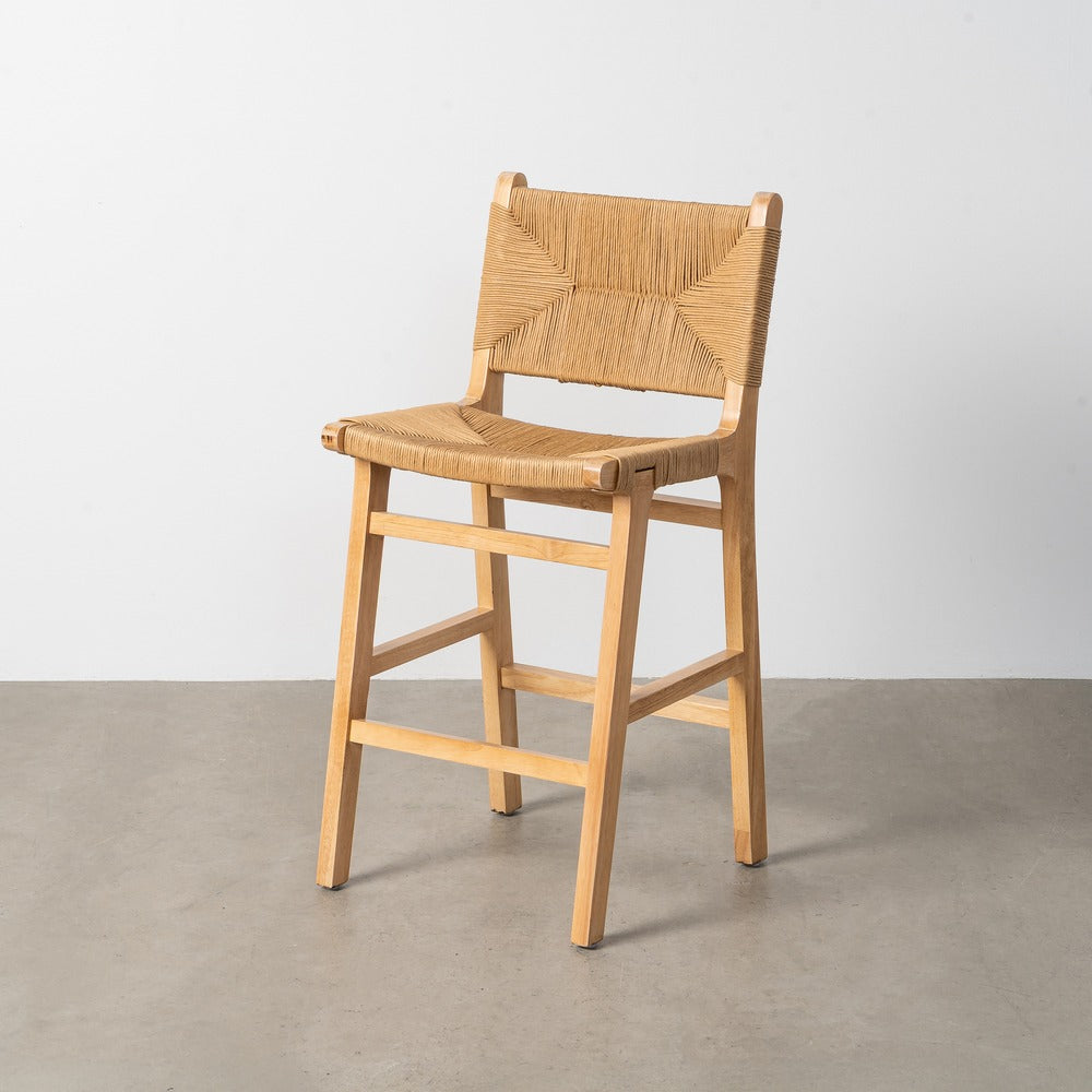 TABURETE NATURAL MADERA 45 X 46 X 94 CM