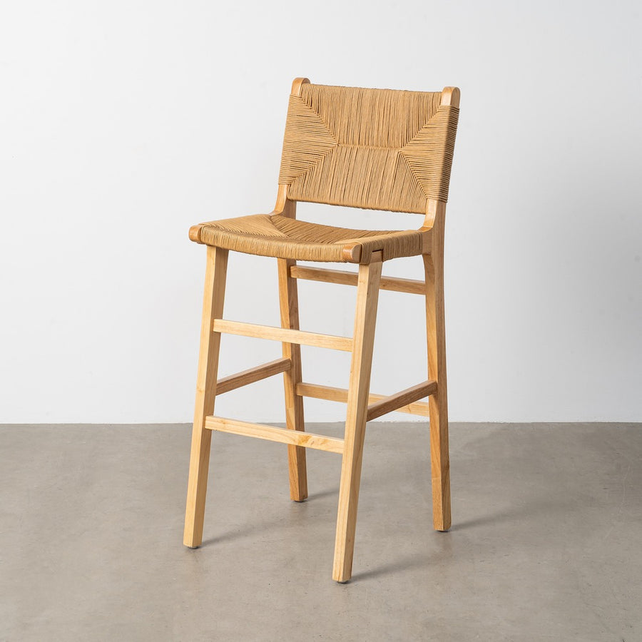 TABURETE NATURAL MADERA 45 X 46 X 106 CM