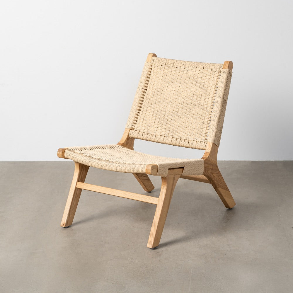 RELAX CHAIR NATURAL WOOD 55 X 79 X 78 CM