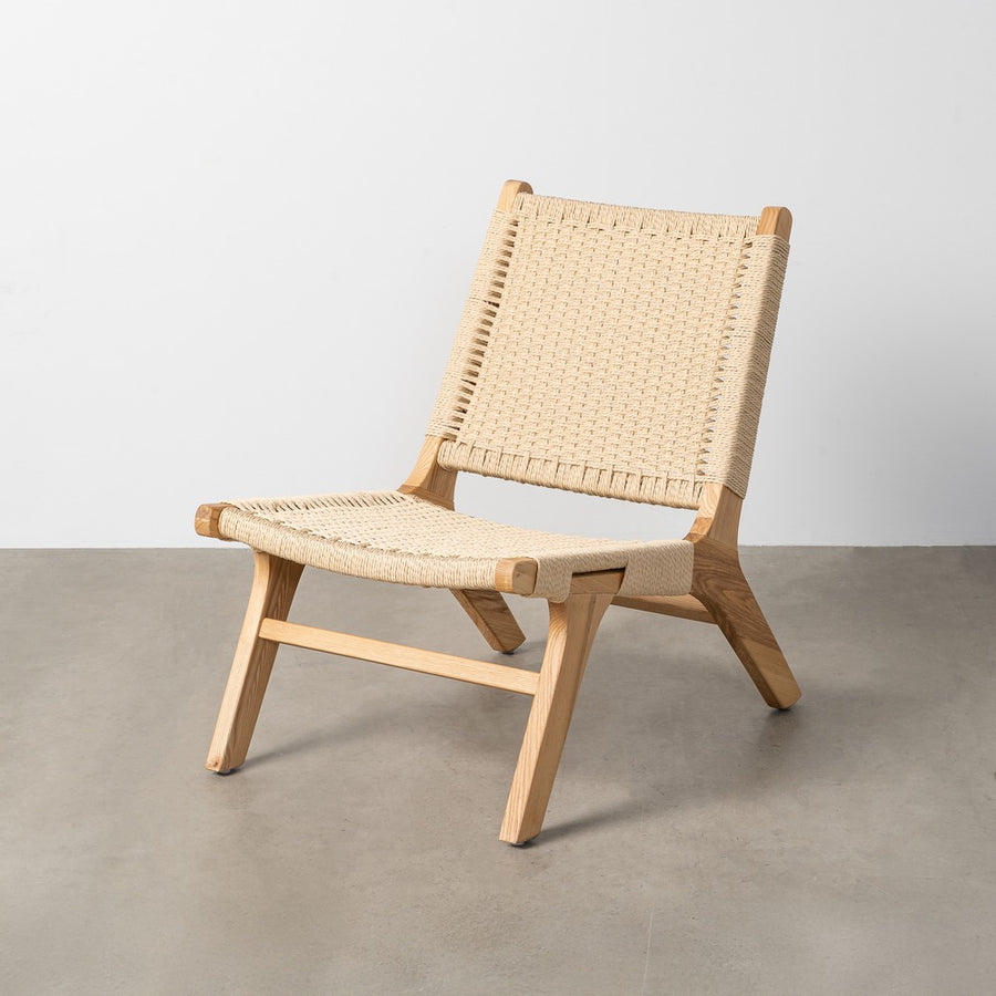 RELAX CHAIR NATURAL WOOD 55 X 79 X 78 CM