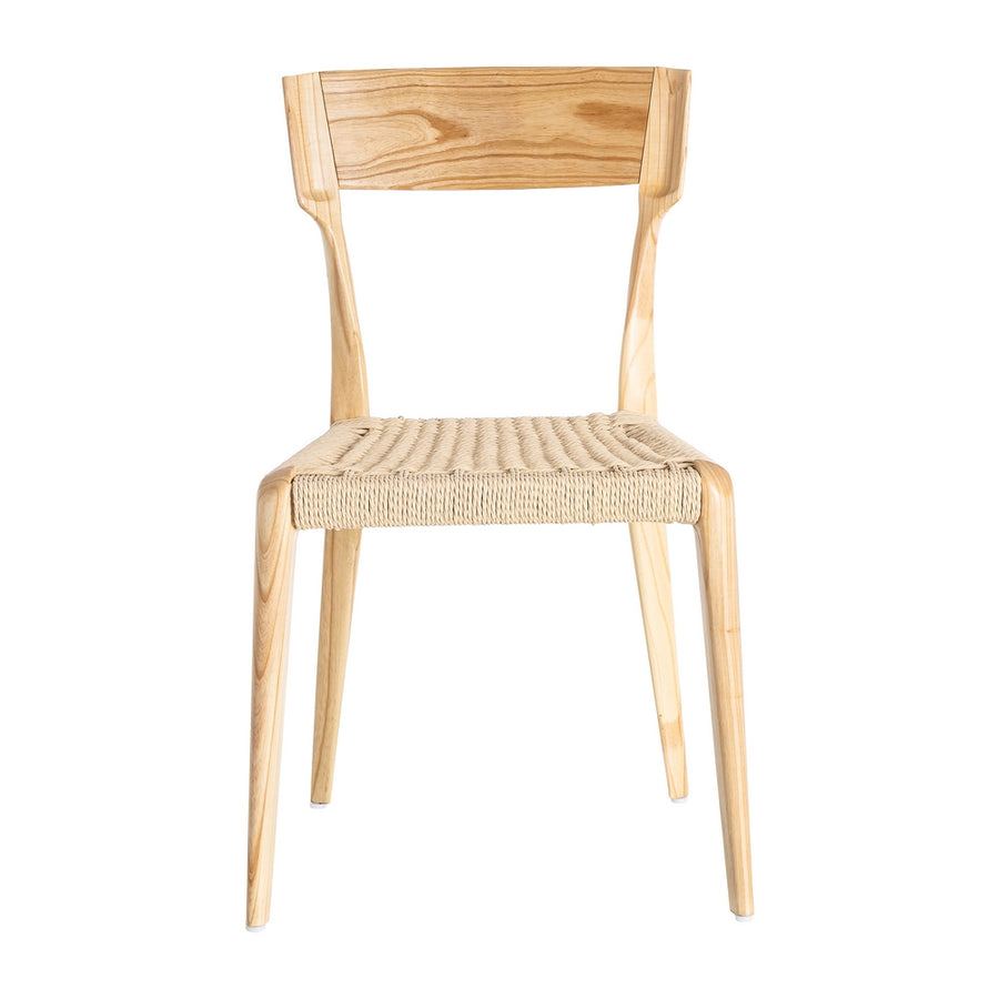 SILLA NATURAL-BEIGE MADERA 46 X 50 X 81 CM