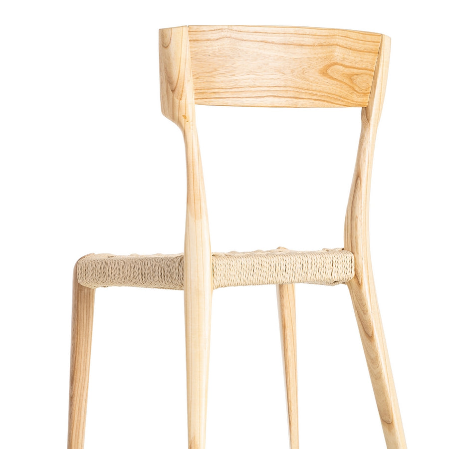 SILLA NATURAL-BEIGE MADERA 46 X 50 X 81 CM