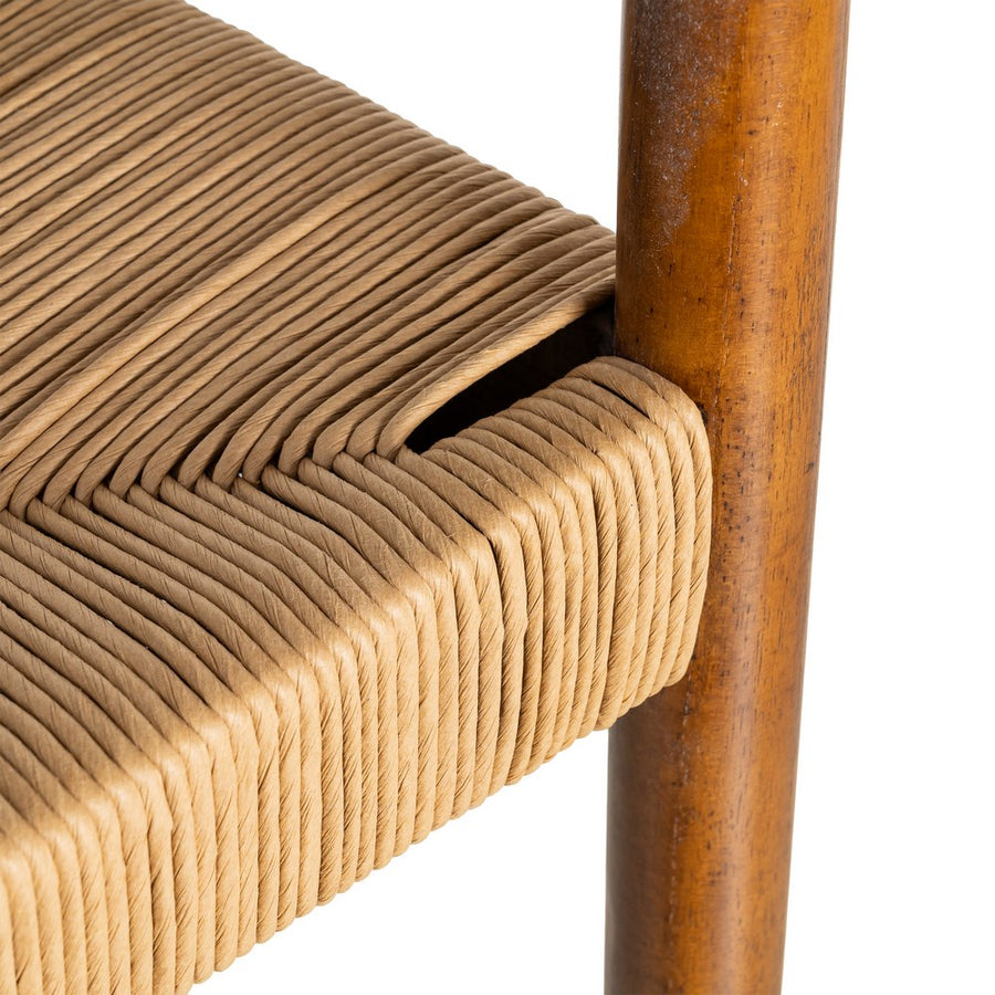 SILLA MARRÓN MADERA 57 X 57 X 78 CM