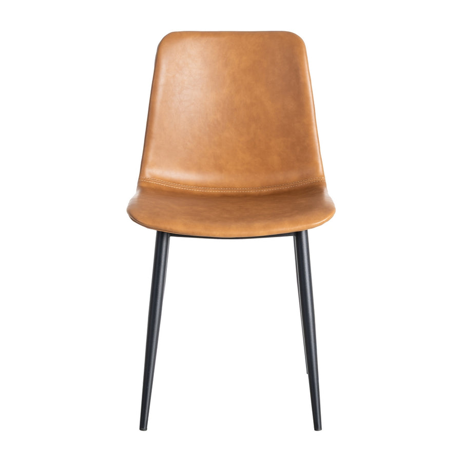 SILLA CAMEL METAL / SIMIL PIEL 45 X 47 X 81 CM