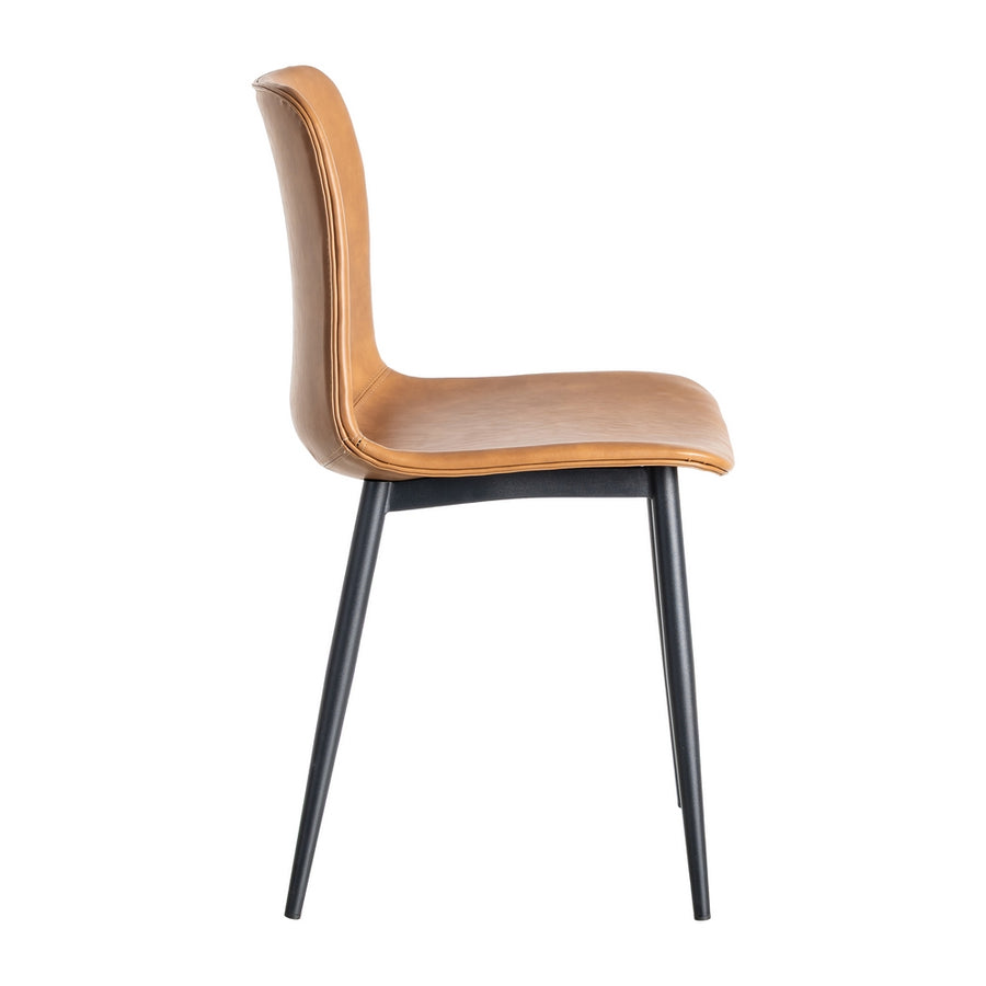 SILLA CAMEL METAL / SIMIL PIEL 45 X 47 X 81 CM