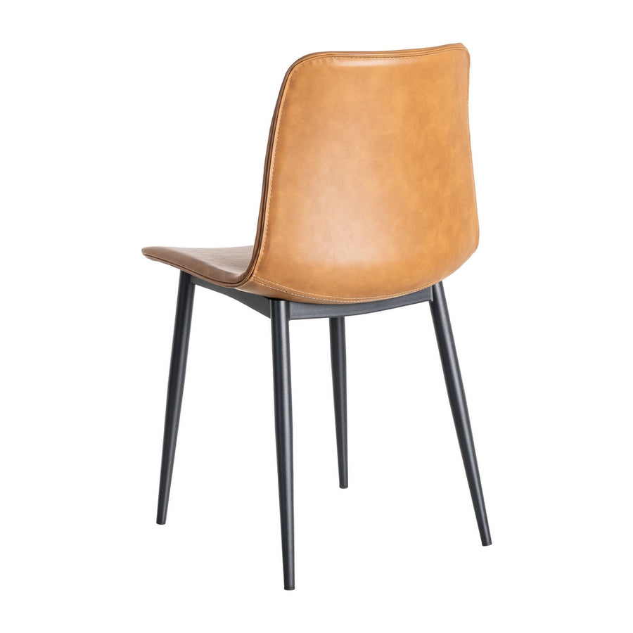 SILLA CAMEL METAL / SIMIL PIEL 45 X 47 X 81 CM