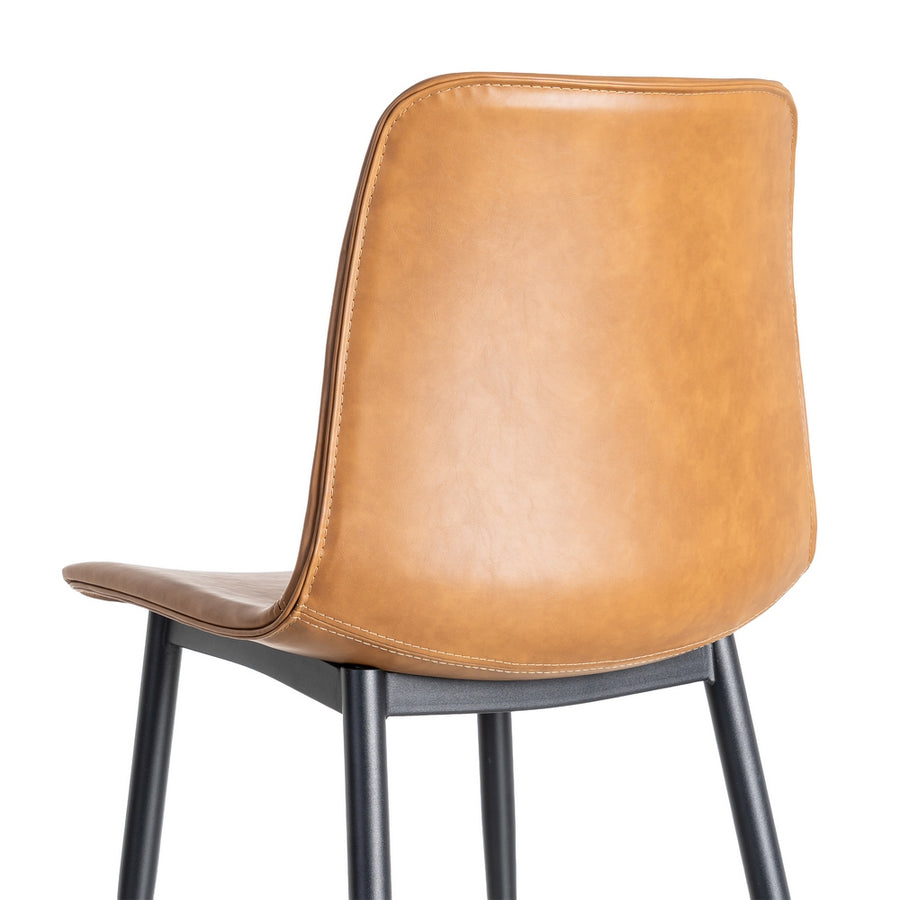 SILLA CAMEL METAL / SIMIL PIEL 45 X 47 X 81 CM