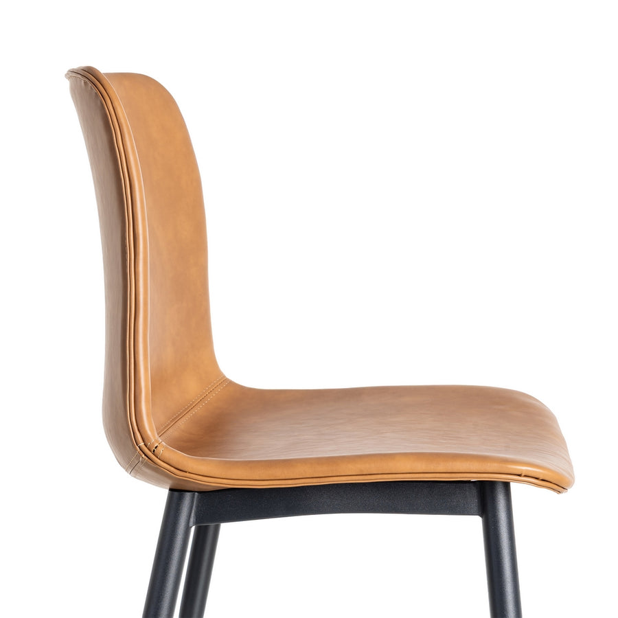 SILLA CAMEL METAL / SIMIL PIEL 45 X 47 X 81 CM