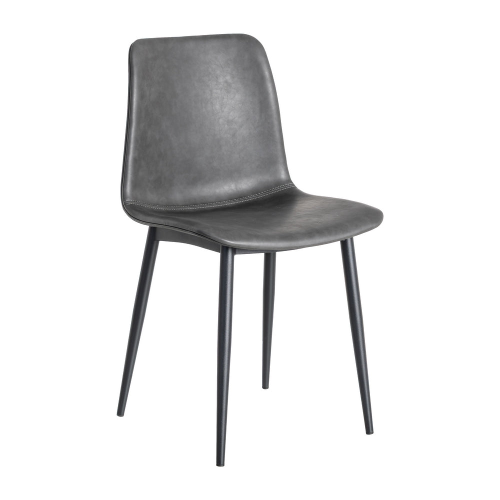 SILLA NEGRO METAL / SIMIL PIEL