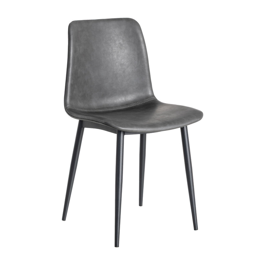 SILLA NEGRO METAL / SIMIL PIEL