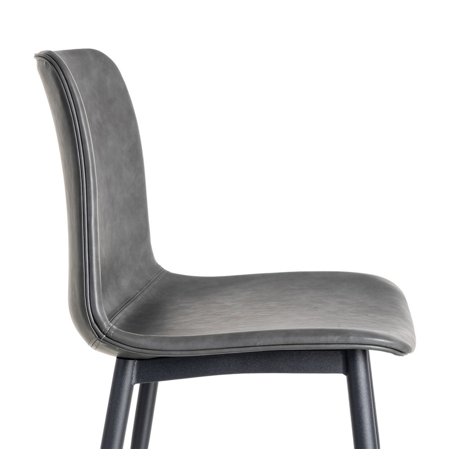 SILLA NEGRO METAL / SIMIL PIEL